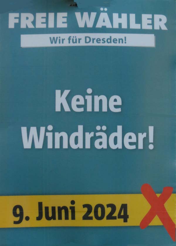 Freie Wähler: Keine Windräder!