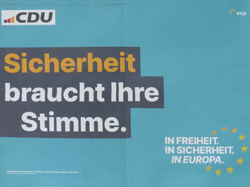 CDU - Sicherheit braucht Ihre Stimme.